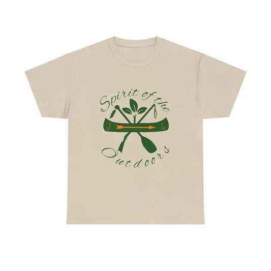Spirit of the Outdoors T-Shirt | Canoe Paddle Camping Design