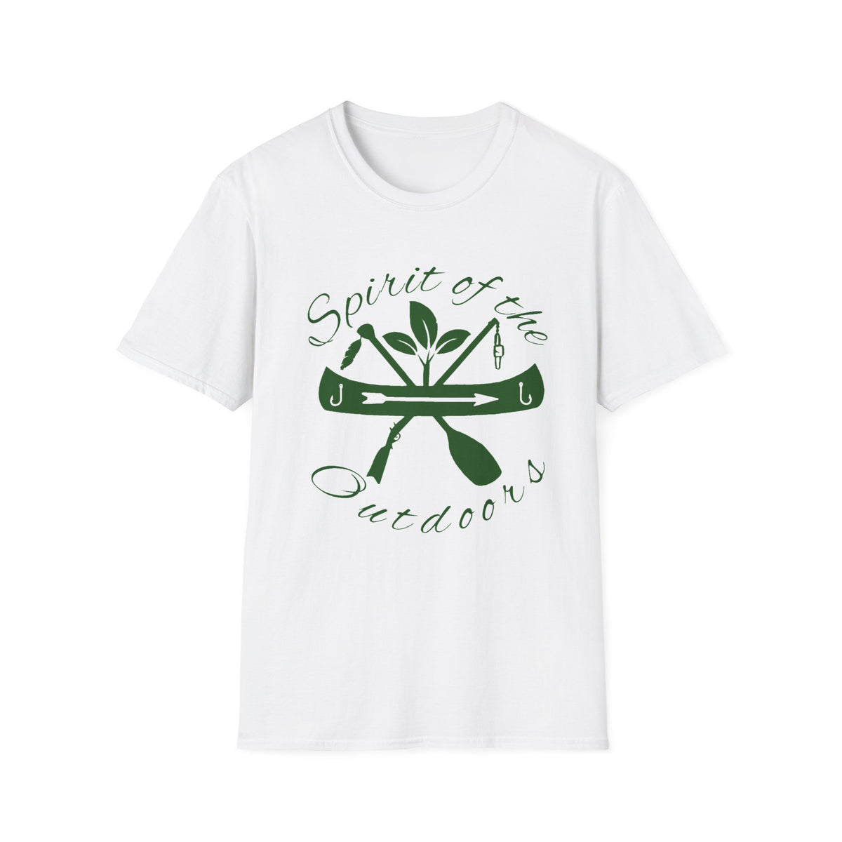 Put em in the Cooler/green logo-Unisex Softstyle T-Shirt