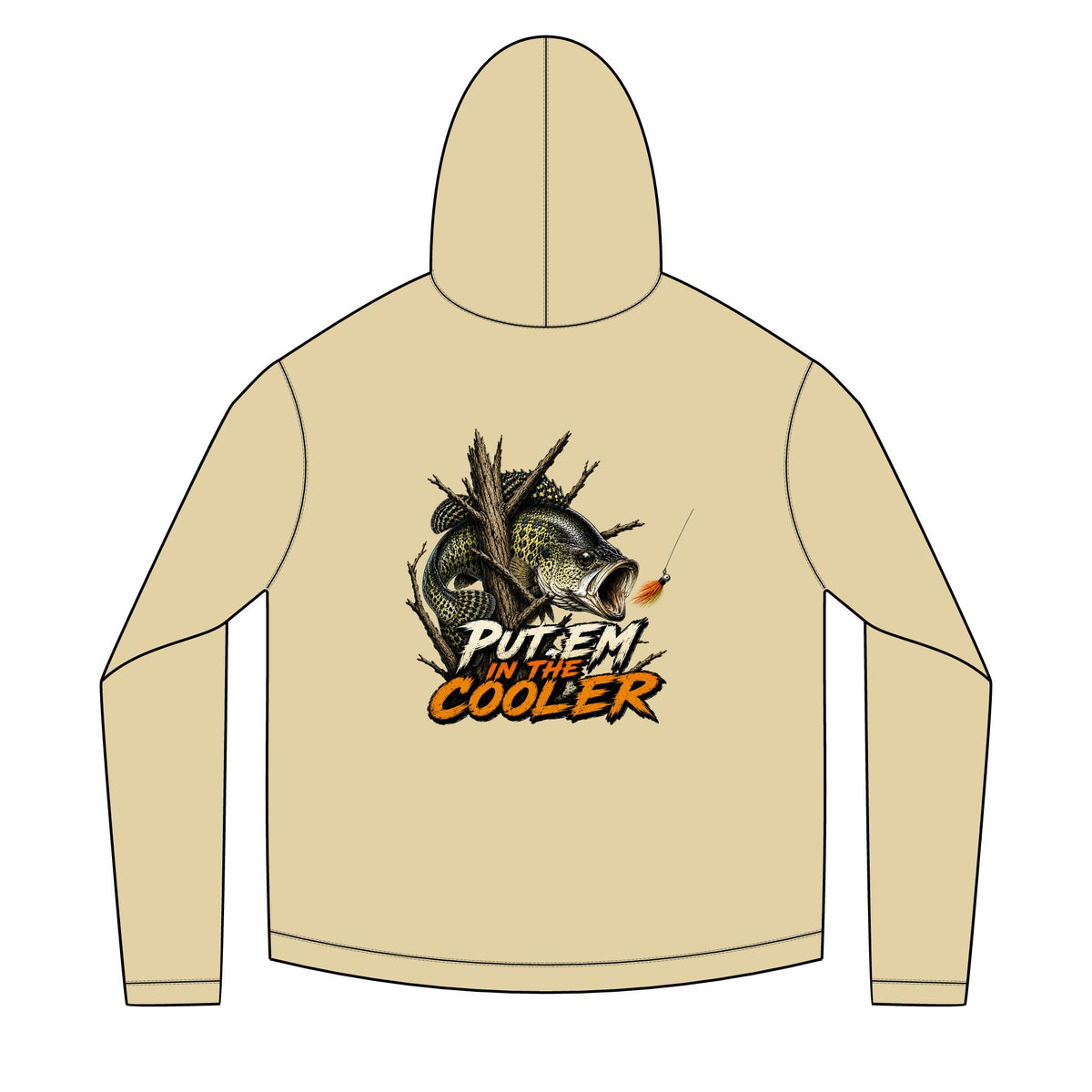 Put Em in the Cooler crappie Hoodie | Fishing Graphic Hooded Sweatshirt