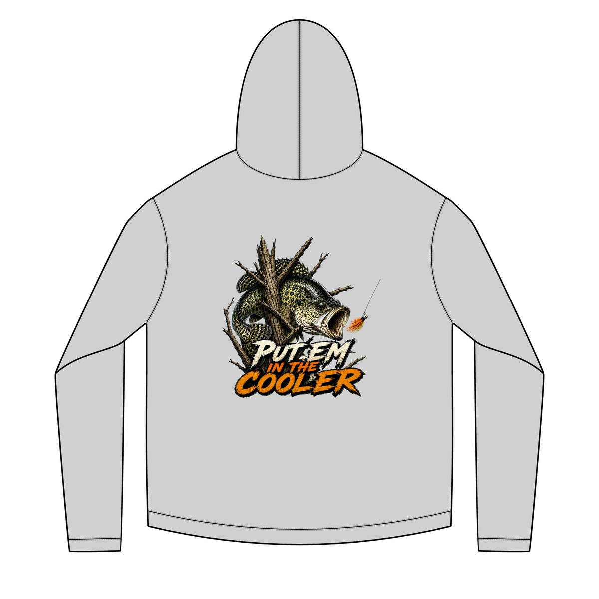 Put Em in the Cooler crappie Hoodie | Fishing Graphic Hooded Sweatshirt