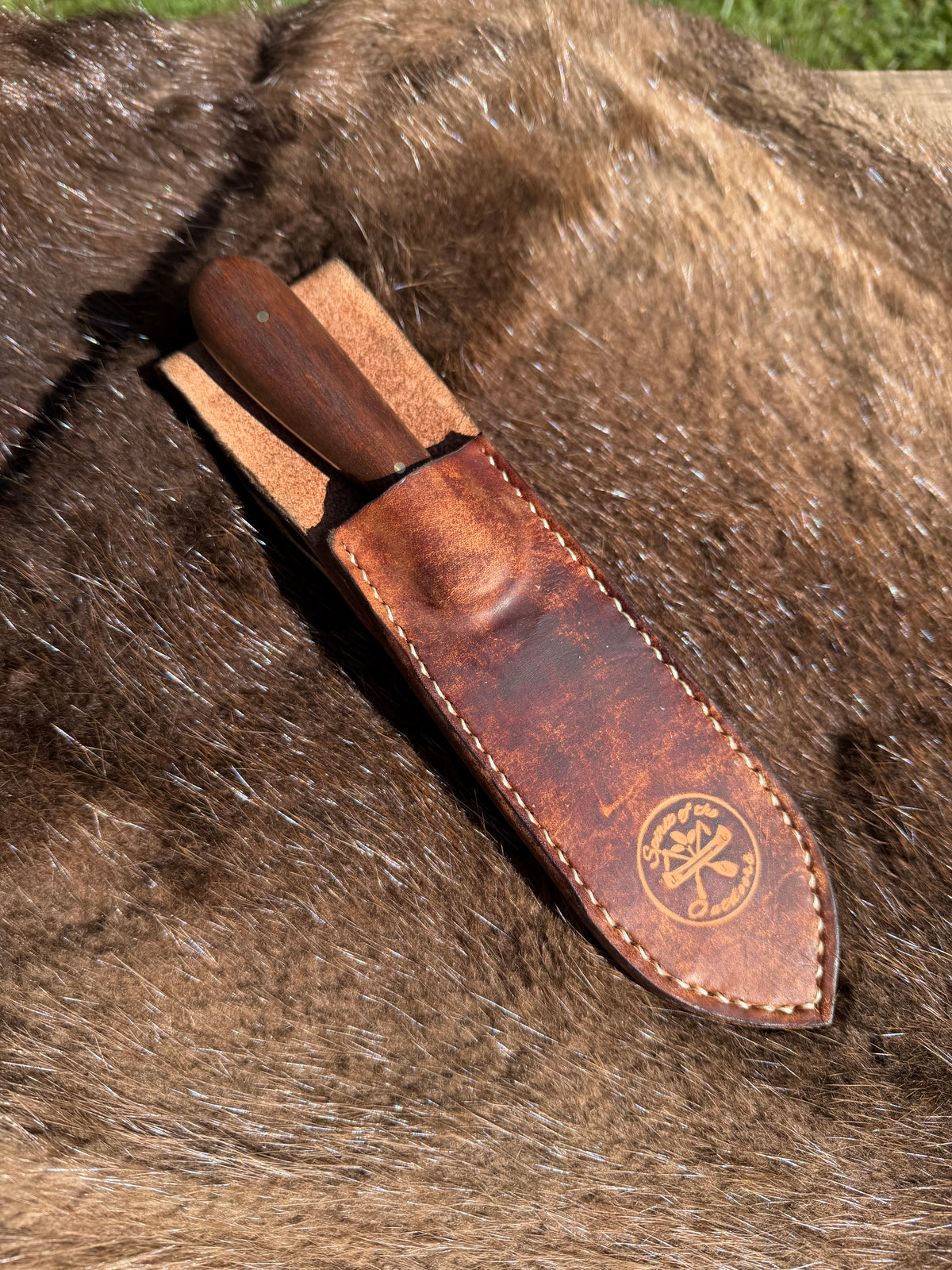 Frontier style Butcher Knife