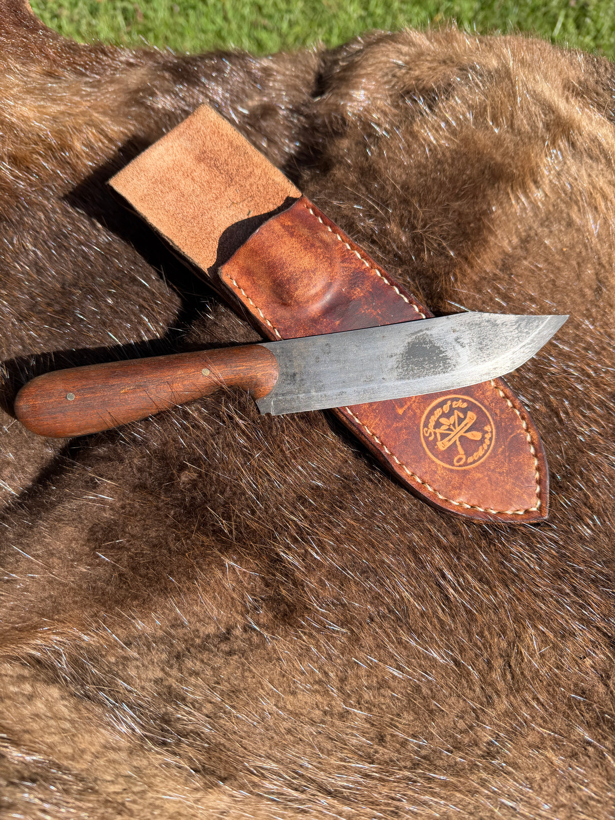 Frontier style Butcher Knife