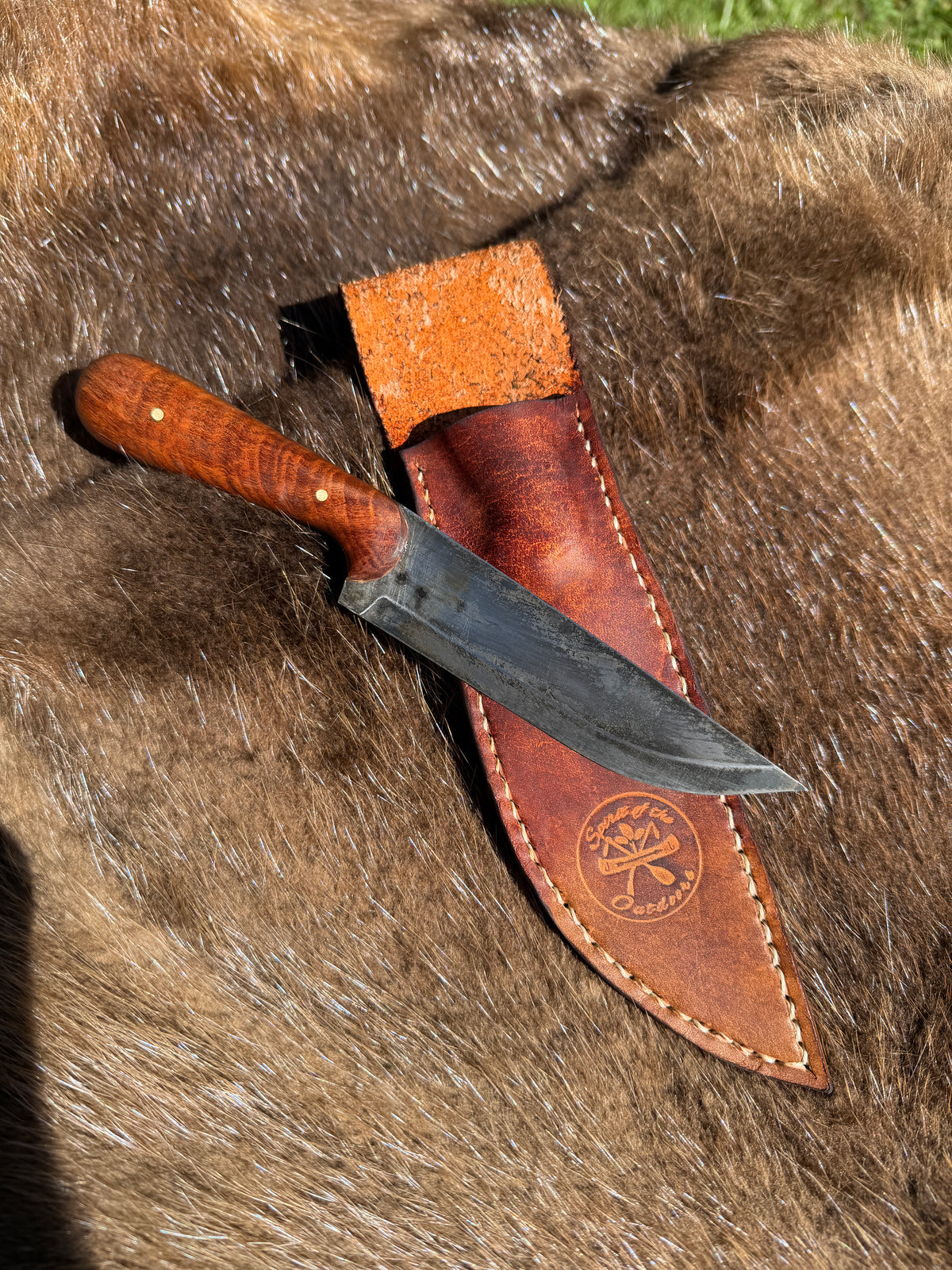 Jonah Knife with Mesquite handles