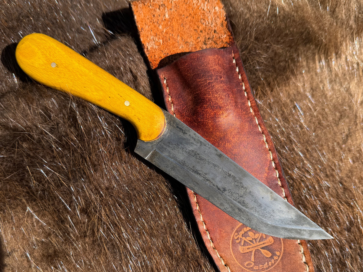 Jonah Knife with Bodock (Osage Orange)